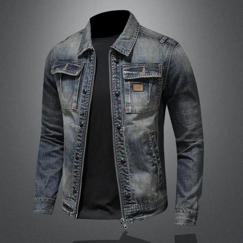 Carl - Veste en jean rétro